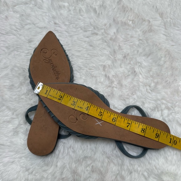 Seychelles Dusty Blue Pointed Toe Slingback Shoes Size 6 - Picture 12 of 12